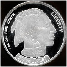 2002 Buffalo Silver Proof Round 1 Troy Ounce .999 Fine Silver 101.61 per troy oz