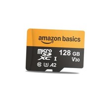 microSDXC Memory Card with Adapter for Smartphones, Drones, Cameras, 128GB