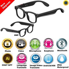Video Recording Eyewear/Sunglasses Chat-GPT AI Smart Glasses Bluetooth Earphone