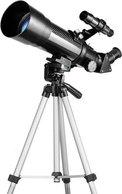 Kids/beginner telescope, SOLOMARK, 400mm focal length, large 70mm aperture