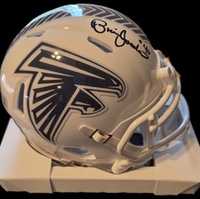 Brian Jordan signed Atlanta Falcons mini helmet Beckett COA