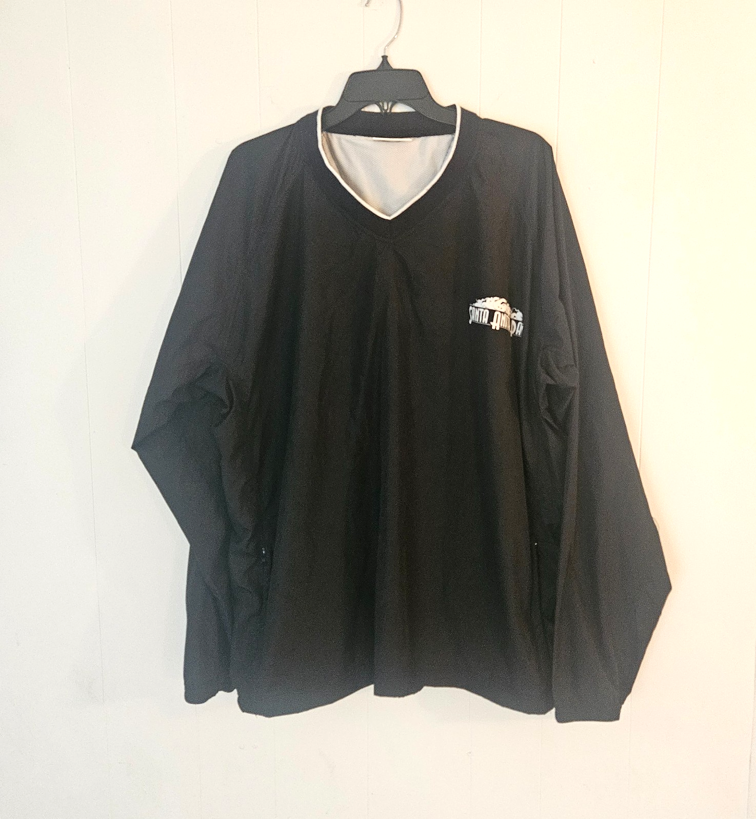 サンタアニタ パークホースレーシング ブラック ウィンドブレーカー プルオーバー サイズ XL