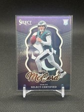 Panini Select 2025 Kyle McCord #14 Select Certified Rookie Insert Eagles NFL