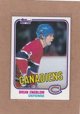 1981-82 TOPPS HOCKEY BRIAN ENGBLOM #10 CANADIENS NM/NM+ *A47114