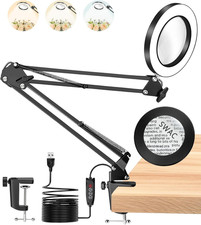 10X Lampada Con Lente Di Ingrandimento, 72 LED Lente Ingrandimento Con Luce, 3 M