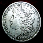 1880-O  MORGAN SILVER DOLLAR .....NICE TONING!.....MIN. BID .01 & NO RESERVE!