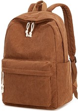 School Backpack for Teens Large Corduroy Bookbag Lightweight 15.6 inch Laptop...