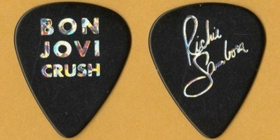 87年来日公演 Bon Jovi 　Richie Sambora ギターピック Bon Jovi 2000 Crush concert tour Richie Sambora signature band