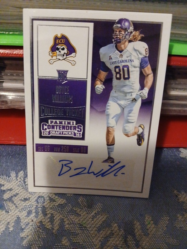 Bryce Williams Autograph Card
