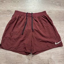 Pantalones Cortos Nike Para Hombre Pequeños Rojo Zancada Tempo Atlético Correr Gimnasio 5" Rendimiento