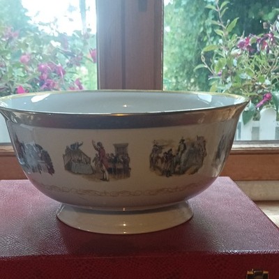 Danbury Mint BICENTENNIAL BOWL Serial # 1896 Limited Edition 1976 features 22kt