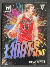 Matas Buzelis 2024-25 Panini Donruss Optic Lights Out Holo RC #6