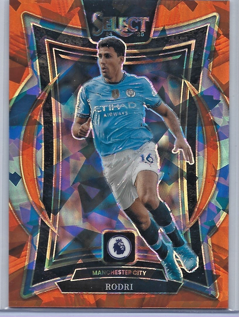 2024-25 Panini Select Premier League - Terrace Rodri #52 Orange Ice Prizm /155