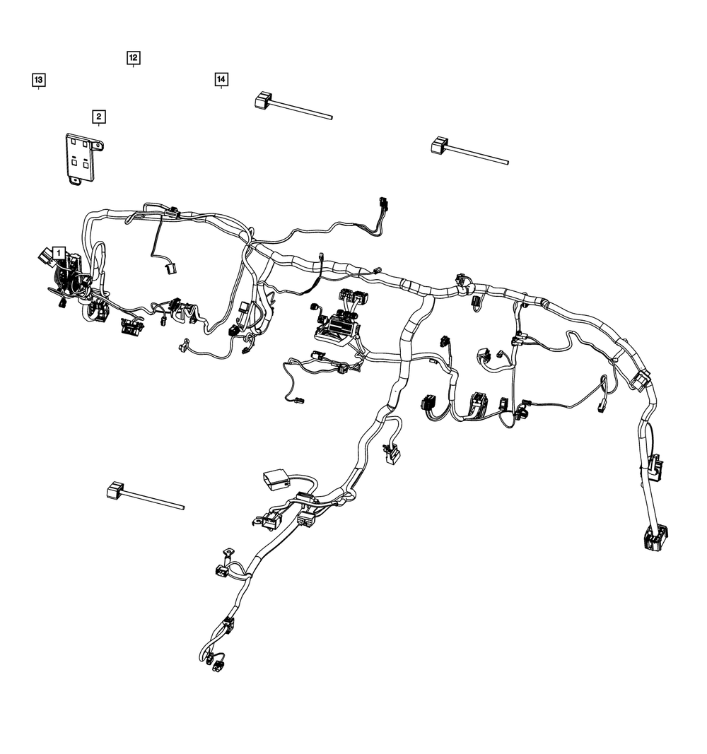 Genuine Mopar Instrument Panel Wiring 68623764AC