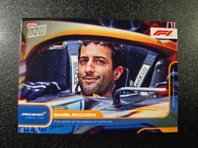 Daniel Ricciardo 2022 Topps Now Formula 1 F1 Card #11 Points in Australia
