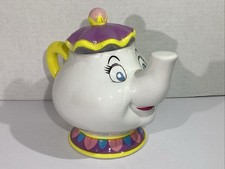 Disney Beauty And The Beast Mrs. Potts Ceramic Teapot Snack Jar