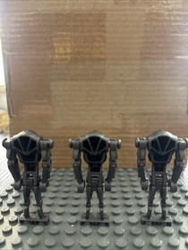 LEGO Star Wars Super Battle Droid Minifigure Pearl Dark Gray sw0092 3 Total Lot