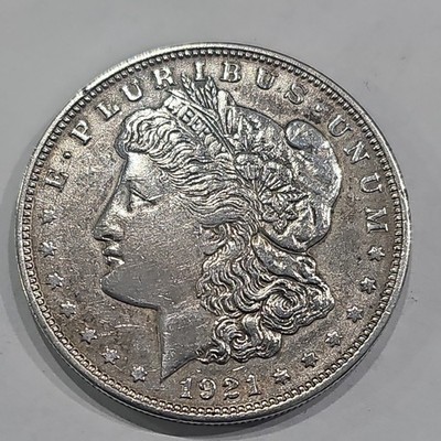 1921 P US Morgan Silver Dollar $1 Bu. Beautiful Coin