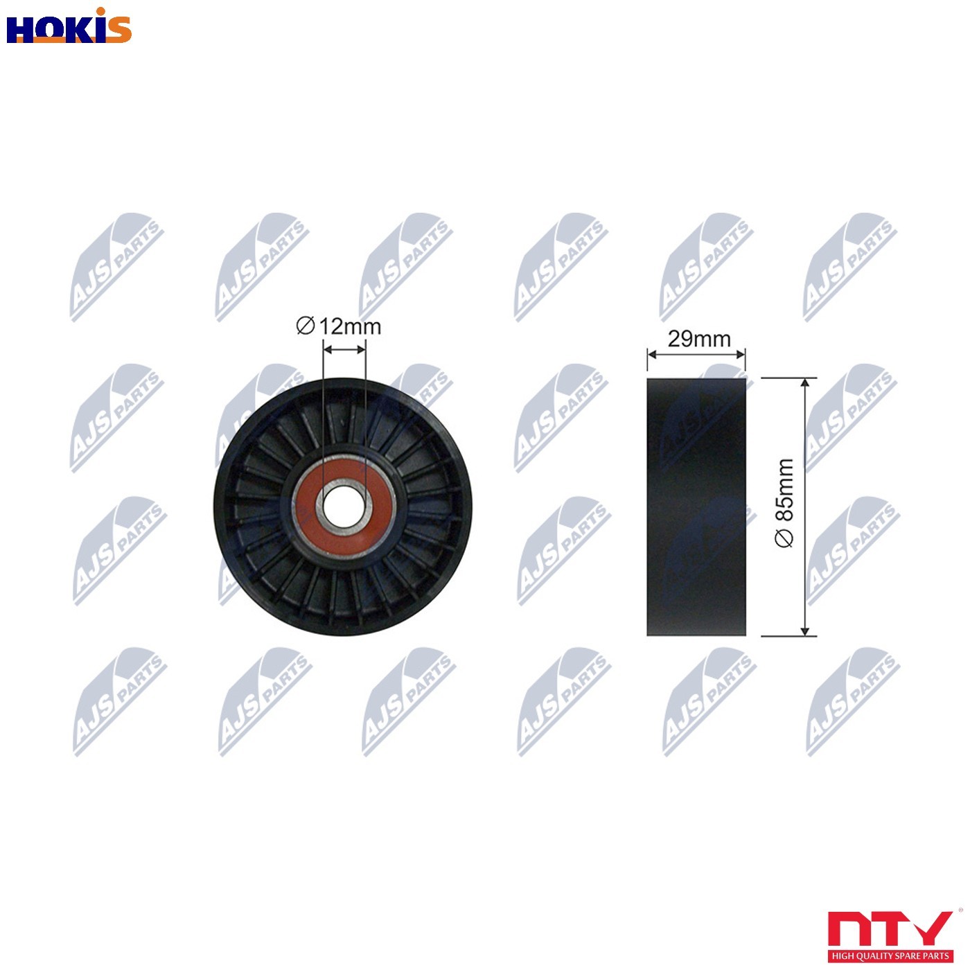 TENSIONER PULLEY VRIBBED BELT RNK-NS-050 FOR NISSAN NP300/NAVARA/PICKUP 2.5L