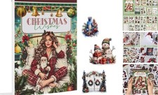 Christmas Wishes Scrapbook Stickers for Journaling Supplies, Pre-Cut Xmas