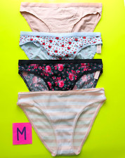 Victoria's Secret PINK Size M Cotton Bikini Panty Bundle - Lot of 4