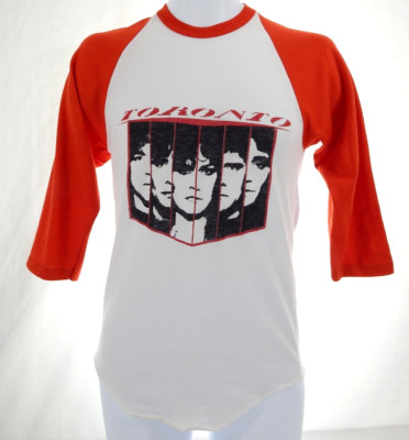 TORONTO (BAND) Vtg 1981 Raglan Baseball Shirt Head On Tour Single Stitch Medium