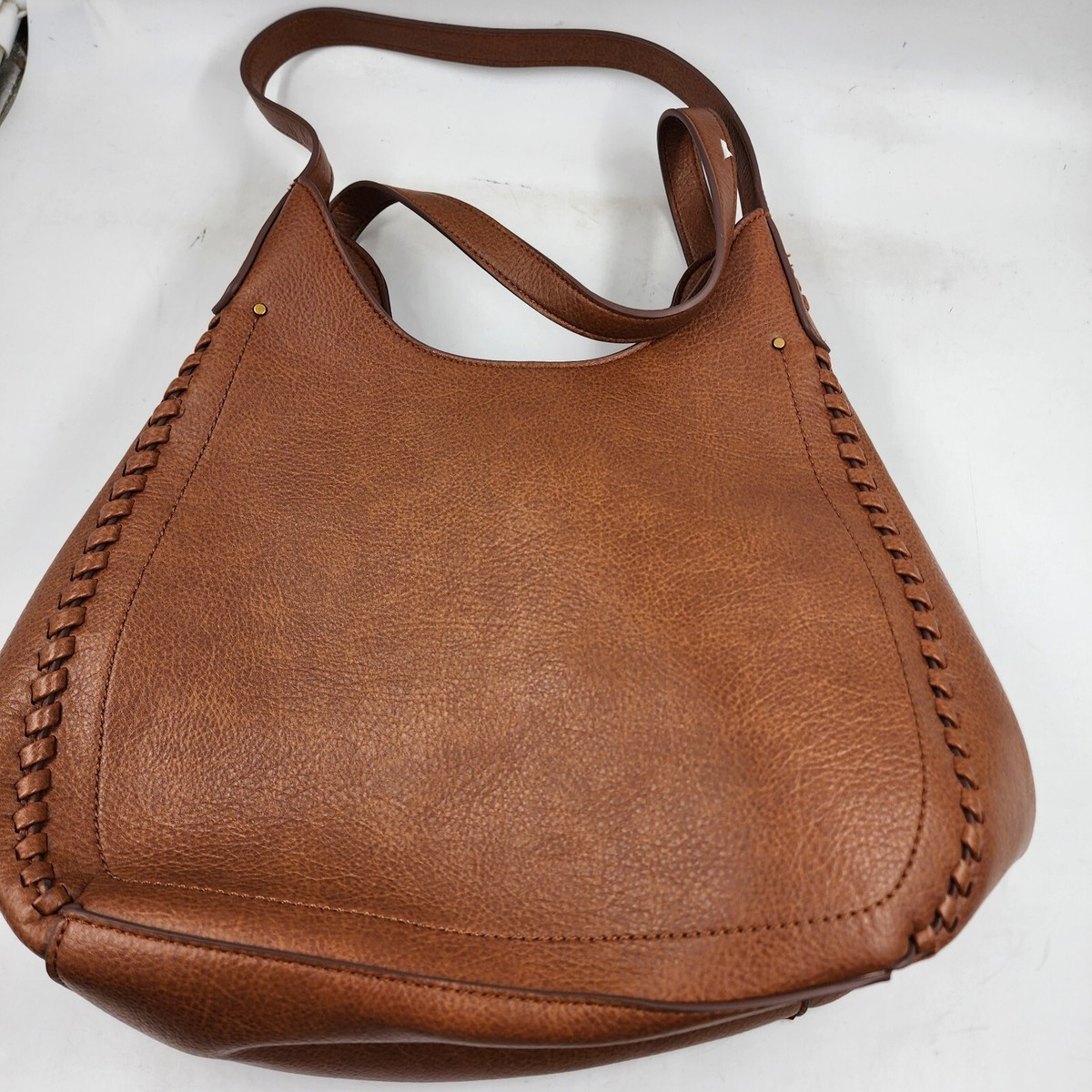 ★ANOETIC★ STITCH TOTE BAG_BROWN Style & Co Whip-Stitch Soft 4-Poster Tote Bag Women's Brown