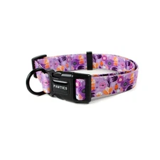 Pink and Purple Beautiful Floral Adjustable Stylish Dog Collar