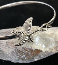 Cape Cod, sterling silver starfish, Bangle Ho...