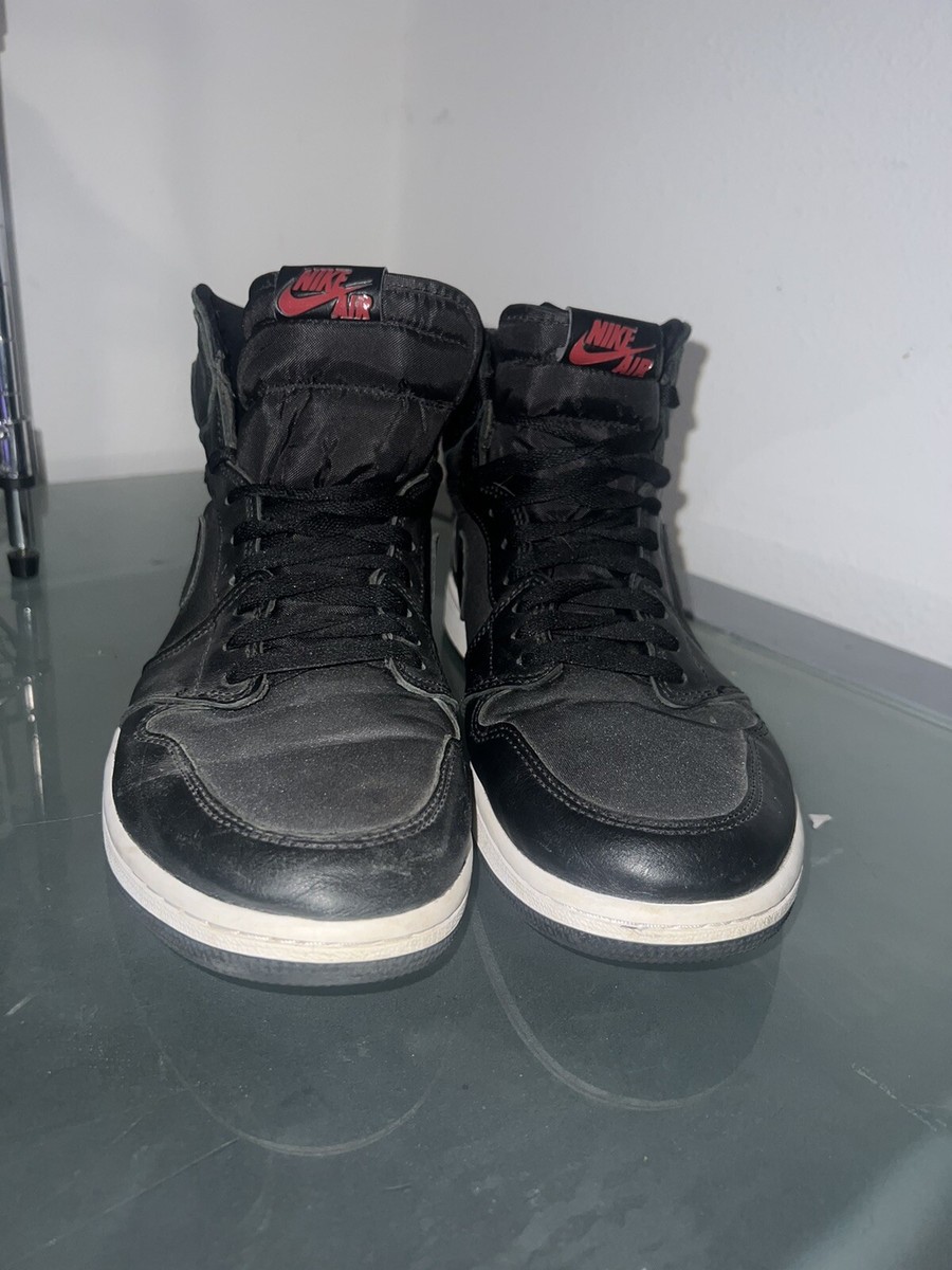 Air Jordan 1 Retro High Black Satin Gym Red Size 11. | eBay