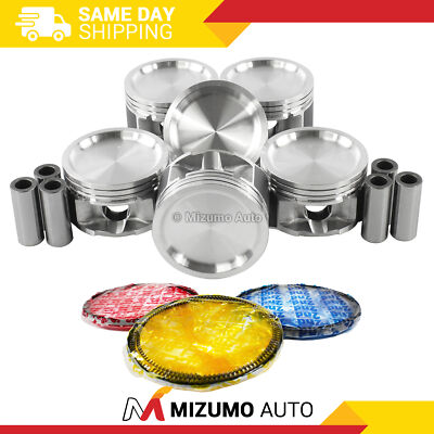 Pistons w/ Rings fit Fits 05-09 Chevrolet 3.4L V6 OHV 12v