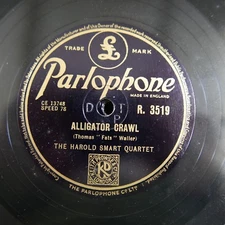78rpm HARRY SMART QUARTET alligator crawl / john peel boogie R 3519
