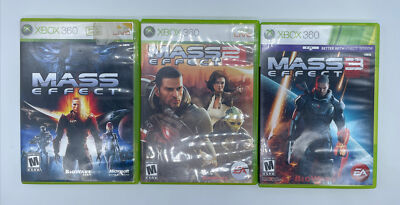 Microsoft Xbox 360 Mass Effect Trilogy Bundle Game Lot 1 2 And 3 LOT