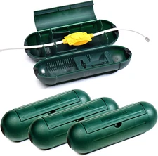 4 Pack Extension Cord Protective Cover Set (Green) | Indoor Outdoor Water-Resist