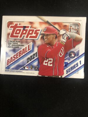 2021 Topps Baseball Series 1 Blaster Box Factory Sealed 7 Packs