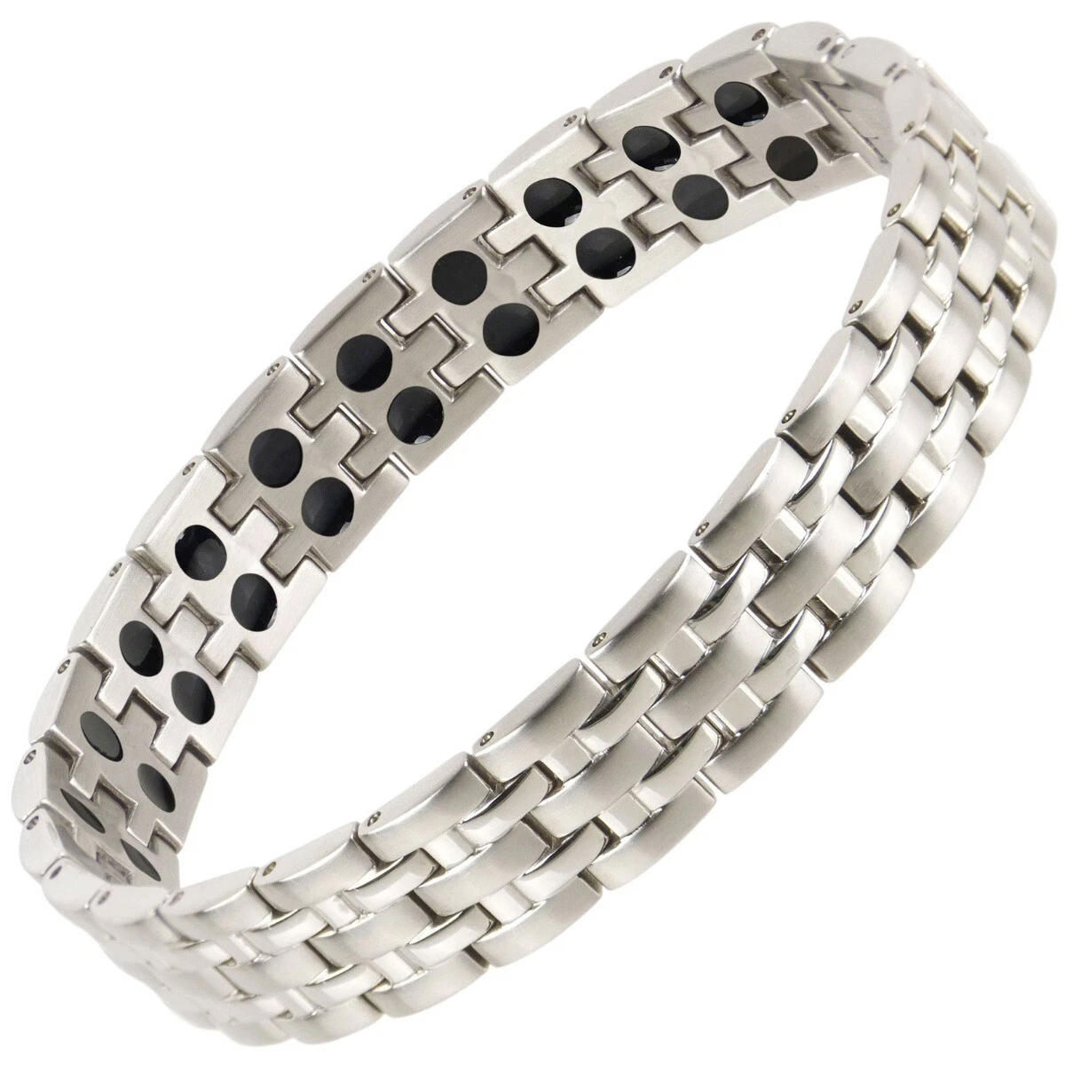 Mens stainless steel shop magnetic bracelets