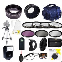 Pro Hd Kit/ Flash / Lenses / Tripod/ Filters/ For Canon Eos Rebel T5 T5i T7 T6 Pro Hd Kit/ Flash / Lenses / Tripod/ Filters/ For Canon Eos Rebel T5 T5i T7 T6