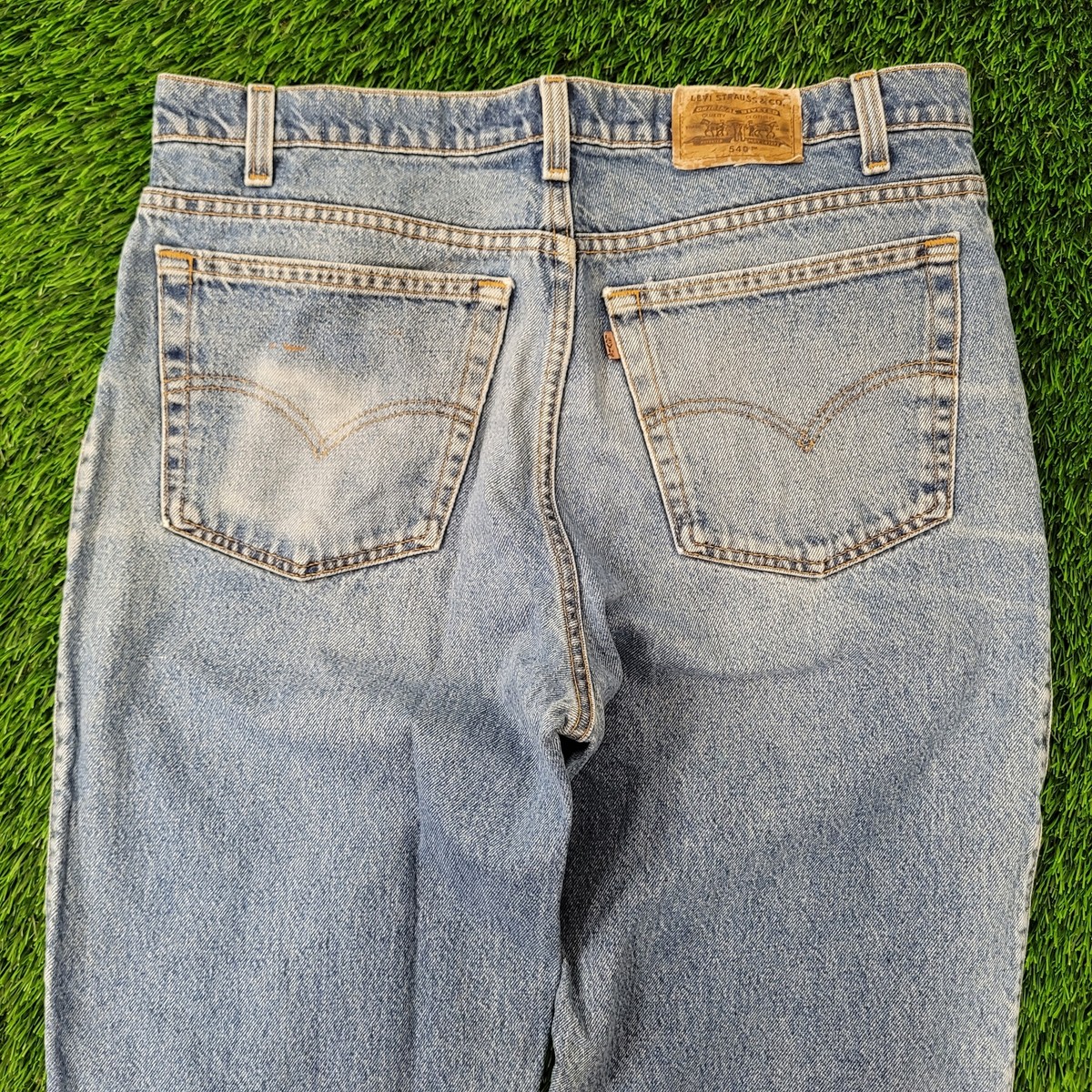 Vintage LEVIS Extra-Baggy Jeans 36x33 (38x34) Blue Fraying Vintage LEVIS Extra-Baggy Jeans 36x33 (38x34) Blue Fraying