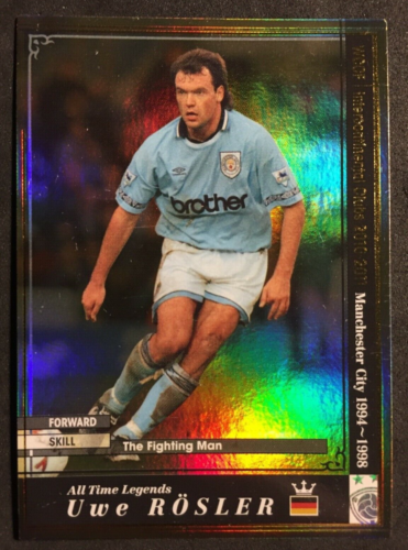 2010-11 Panini WCCF Legends ATLE Uwe Rosler Manchester City refractor card  - Picture 1 of 1