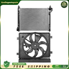 Radiator Aluminum & Radiator Cooling Fan Assembly For 2013-19 Nissan Sentra 1.8L