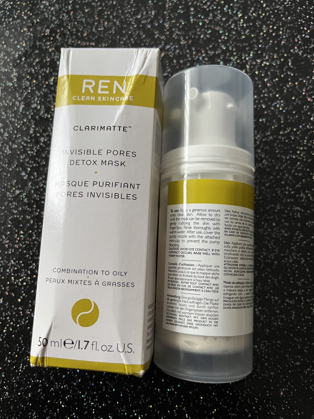 REN Clean Skincare Clarimatte Detox Mask Invisible Pores 50ml