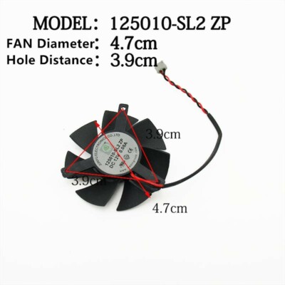 FOR Lenovo Host Graphics Card Fan 125010-SL2 ZP 12V 0.08A