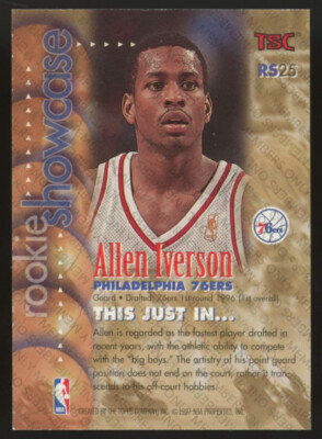 1996-97 Stadium Club Members Only Allen Iverson Rookie Showcase RC