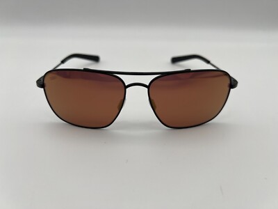 NEW Costa Del Mar CANAVERAL Polarized Sunglasses Satin Black / Gold Mirror Glass