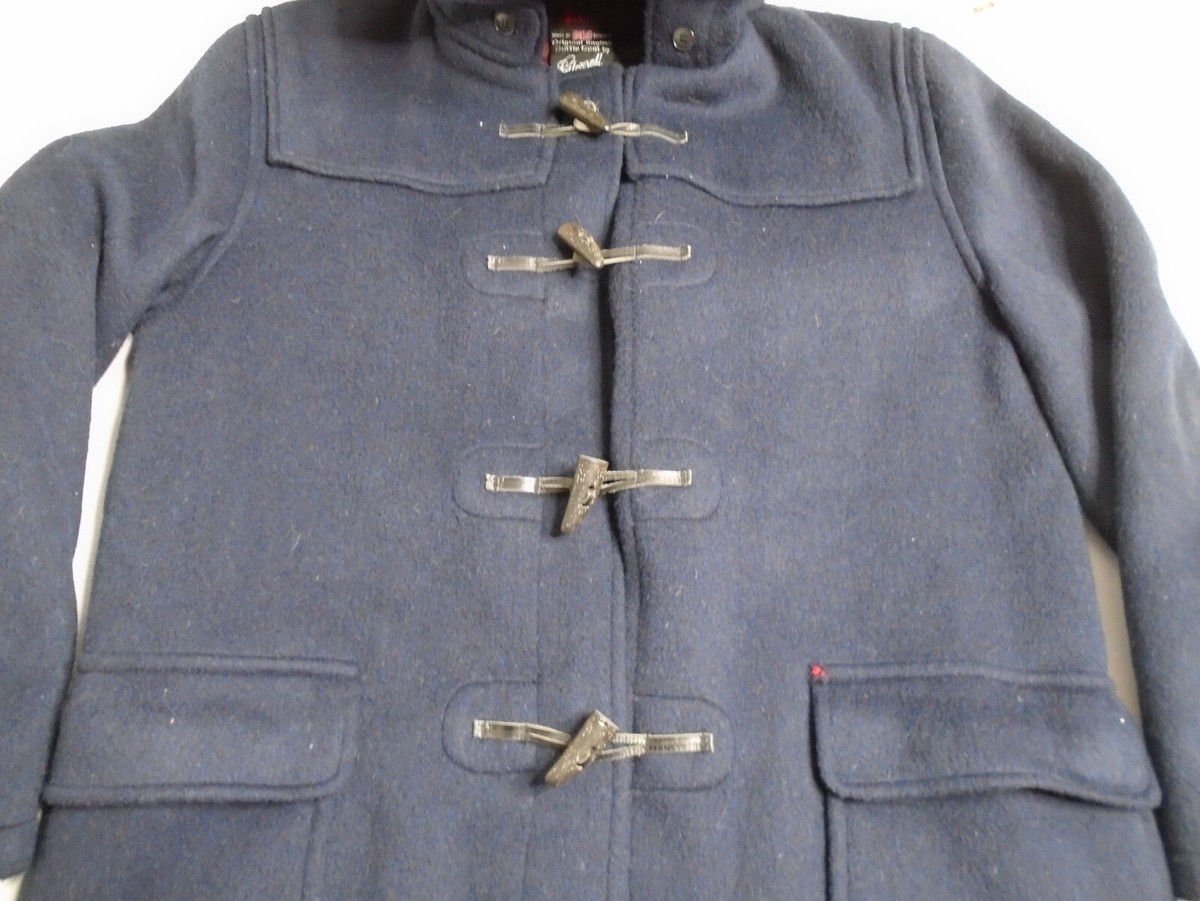 GLOVERALL Vintage English Hooded Duffle Coat - Made In