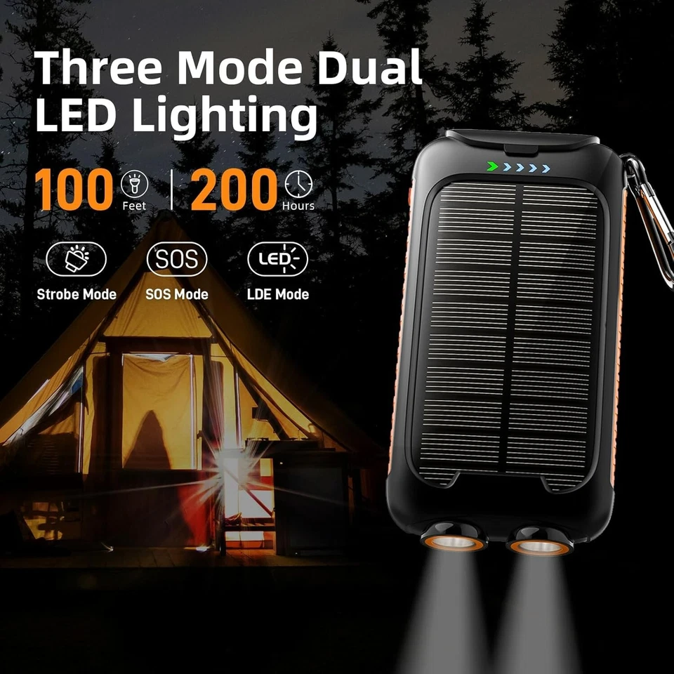 Solar Charger Power Bank 49800Mah - Portable Fast Charging Power Bank - Image 3 of 4