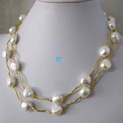 【VINTAGE HOLLYWOOD】☆Triple White Berry Pearl Necklac.e Amazon.com: XILAZAB White Pearl Choker Layered Bridal