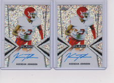2X LOT 2019 Leaf Metal Flash KeeSean Johnson Silver RC Auto Arizona Cardinals