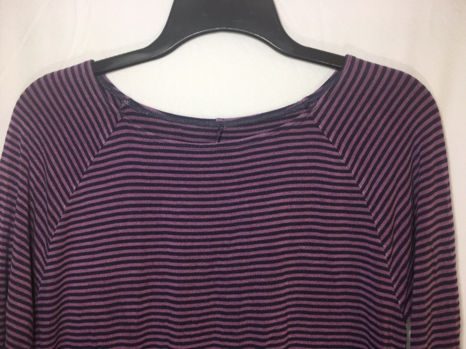 Womens Soft Surroundings Basic Purple Striped Tun… - image 4