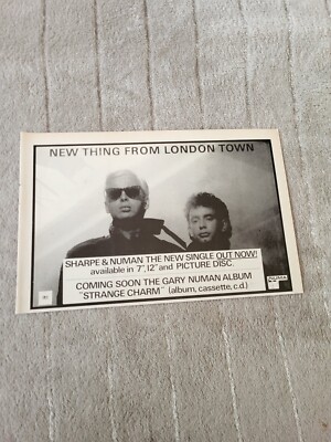 TPGM15 ADVERT 5X8 SHARPE & NUMAN: ''NEW THING FROM LONDON TOWN'' SINGLE